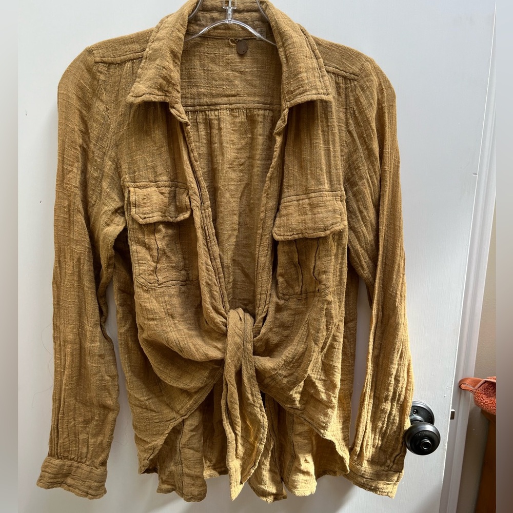 Free People tie top fits up to medium